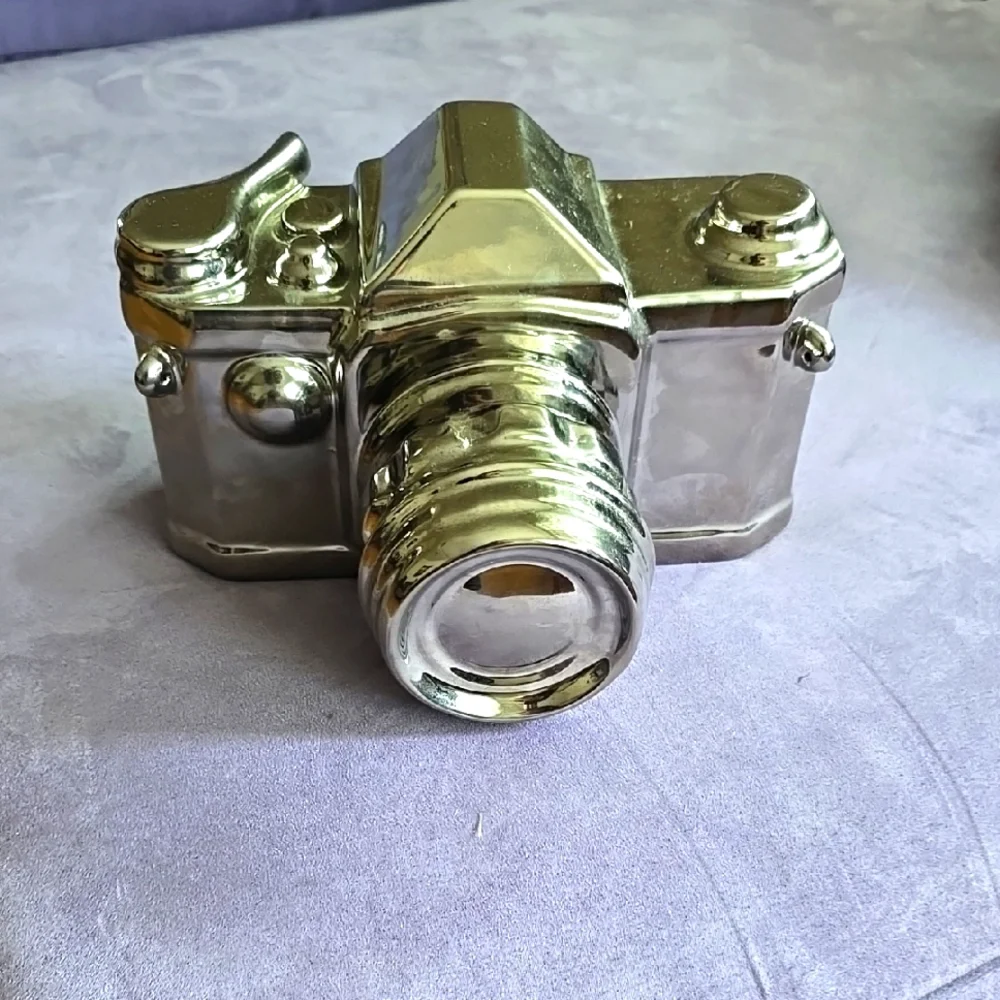 Silver Camera Figurine